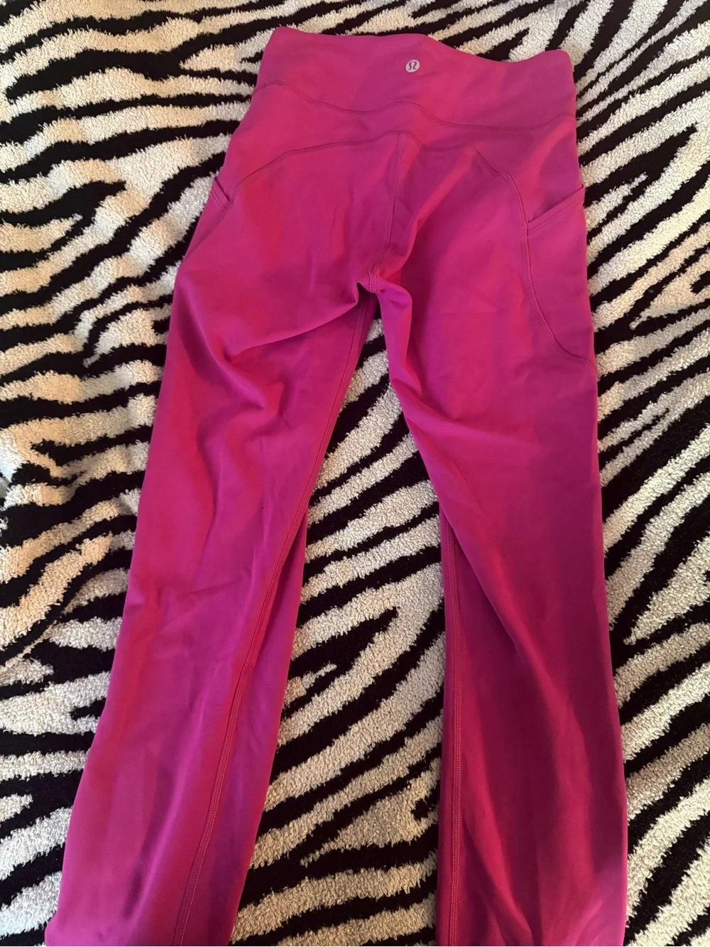 lululemon athletica Pink High-Rise Leggings w pockets